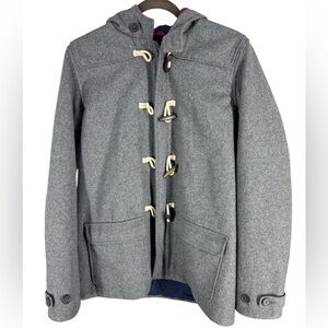 Johnnie B wool pea coat with hood and toggles size 15-16y